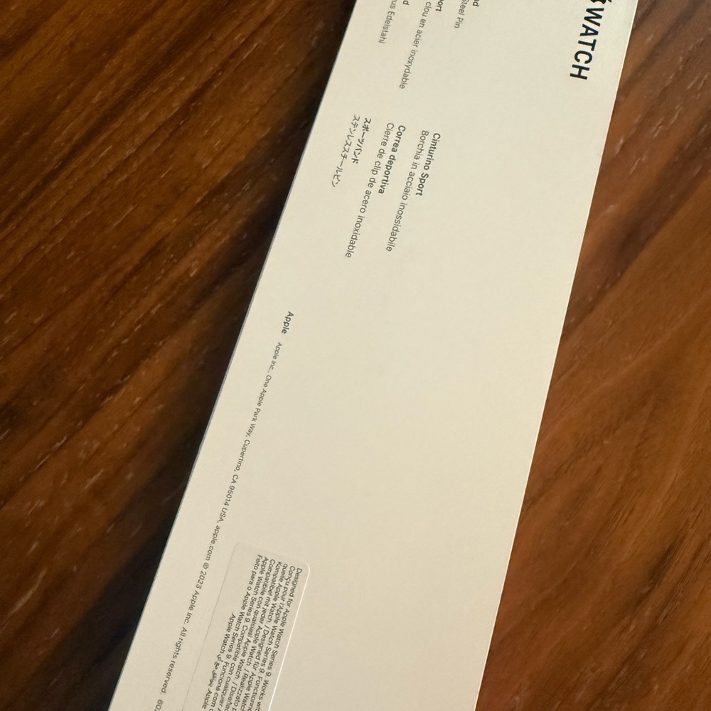 Apple Watch Packaging in White